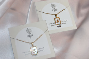 18K Stainless Steel Letter Necklace